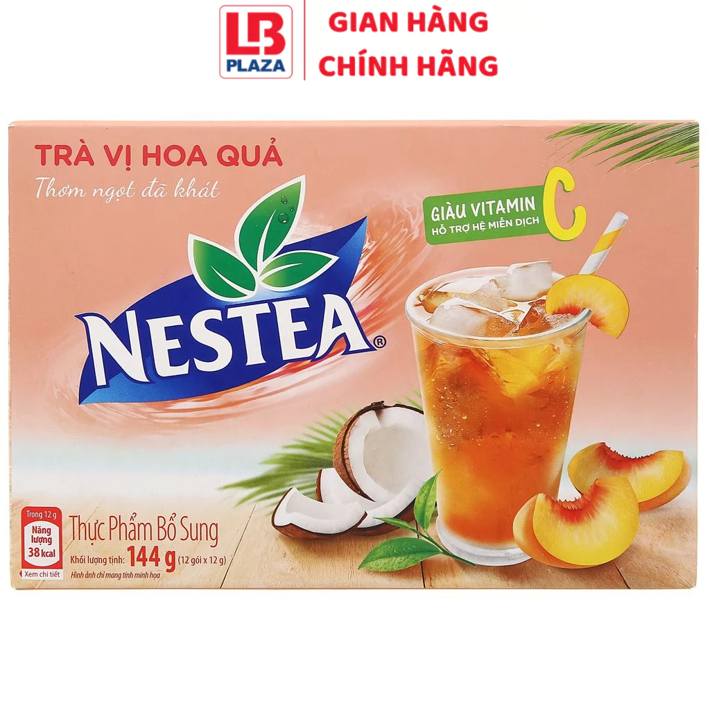 Trà Nestea vị hoa quả hộp 144g (12 gói x 12g)