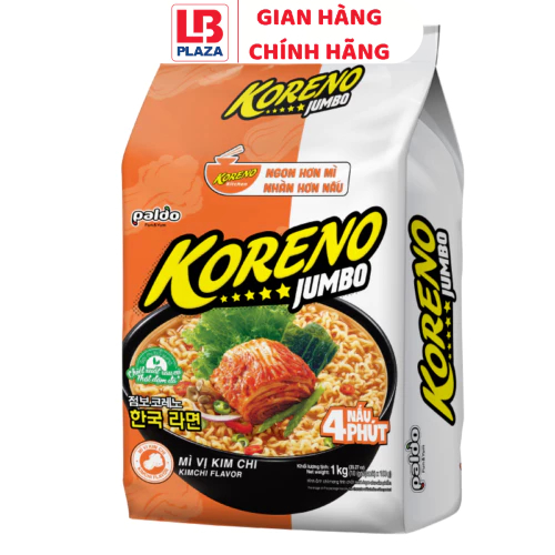 Mì Koreno vị kim chi bịch 10*100g