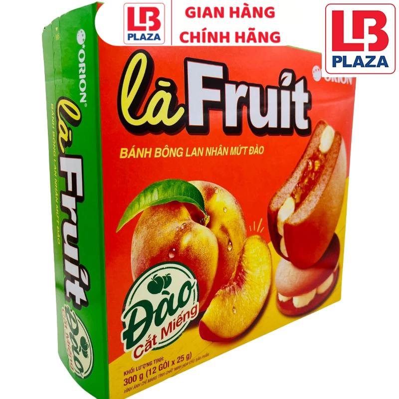 Bánh bông lan La Fruit 300g vị mứt đào