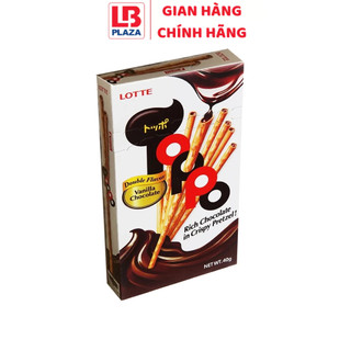 Bánh que Lotte Toppo hương vani nhân socola hộp 40g