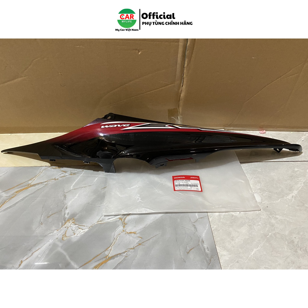 Ốp sườn bên trái - ốp thân HONDA WAVE RSX100 năm 2008 màu Đỏ. *R-315P* 64650KVRV60ZB