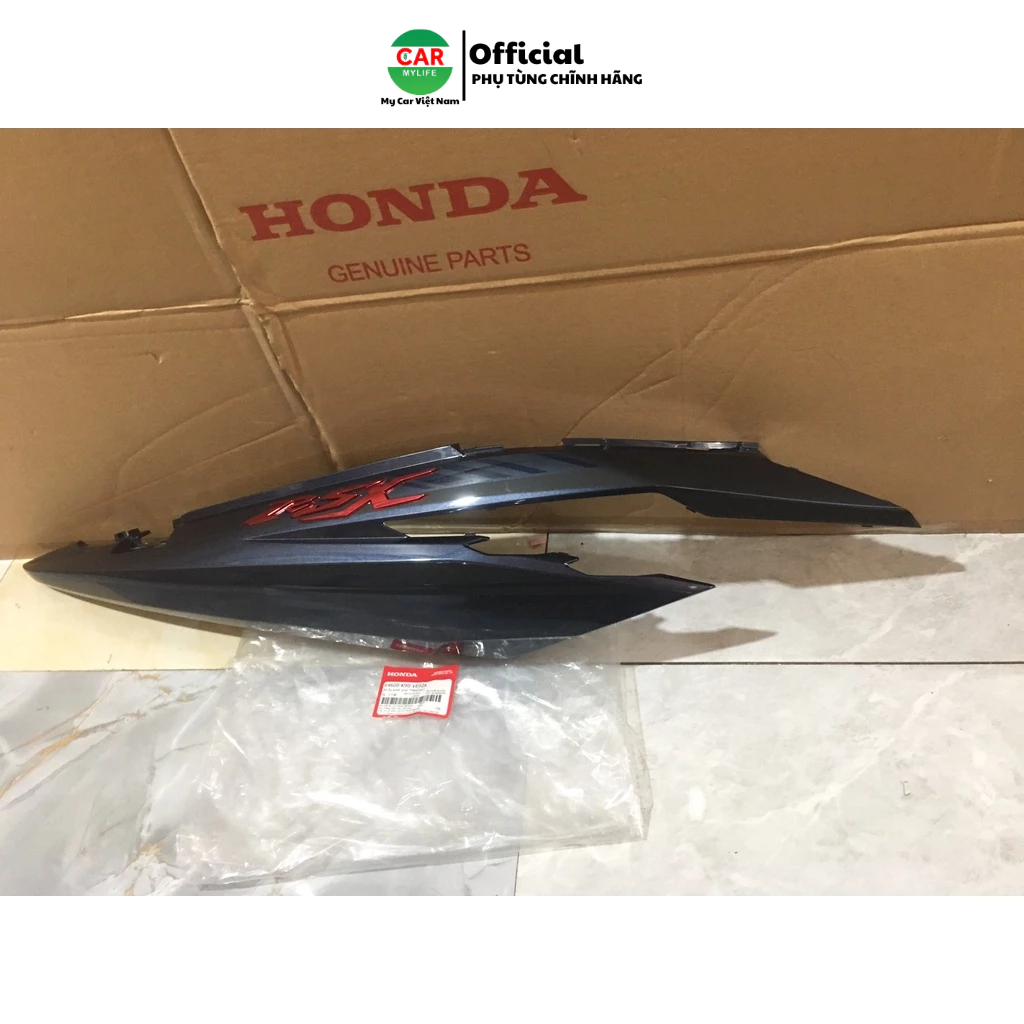 Ốp sườn bên phải - ốp thân HONDA WAVE RSX110 năm 2019-2020 màu Xanh xám đen. *PB420M* 64600K90VE0ZA