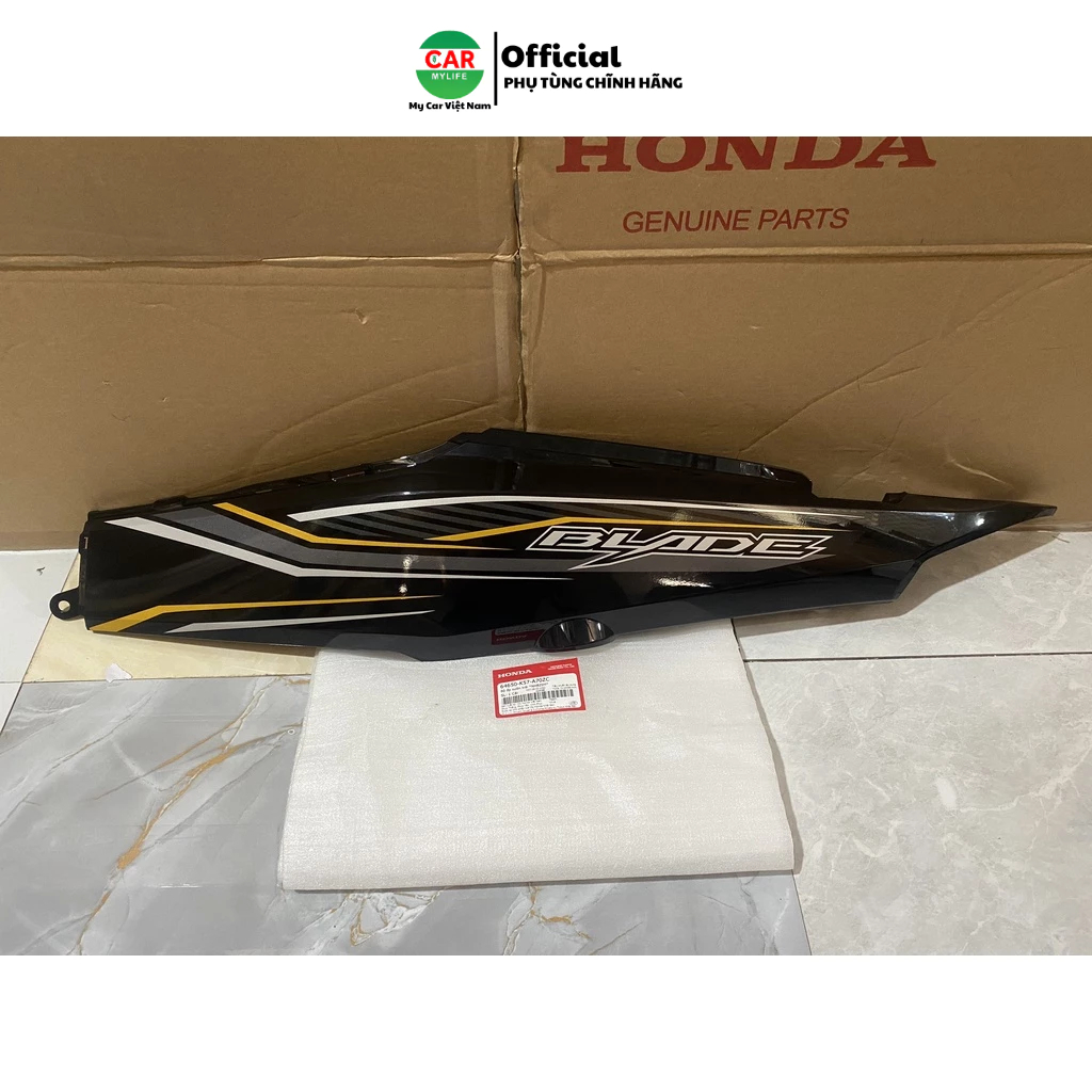 Bộ ốp sườn bên trái HONDA BLADE Số năm 2019 màu Đen. *NHB25M* 64650K57A70ZC