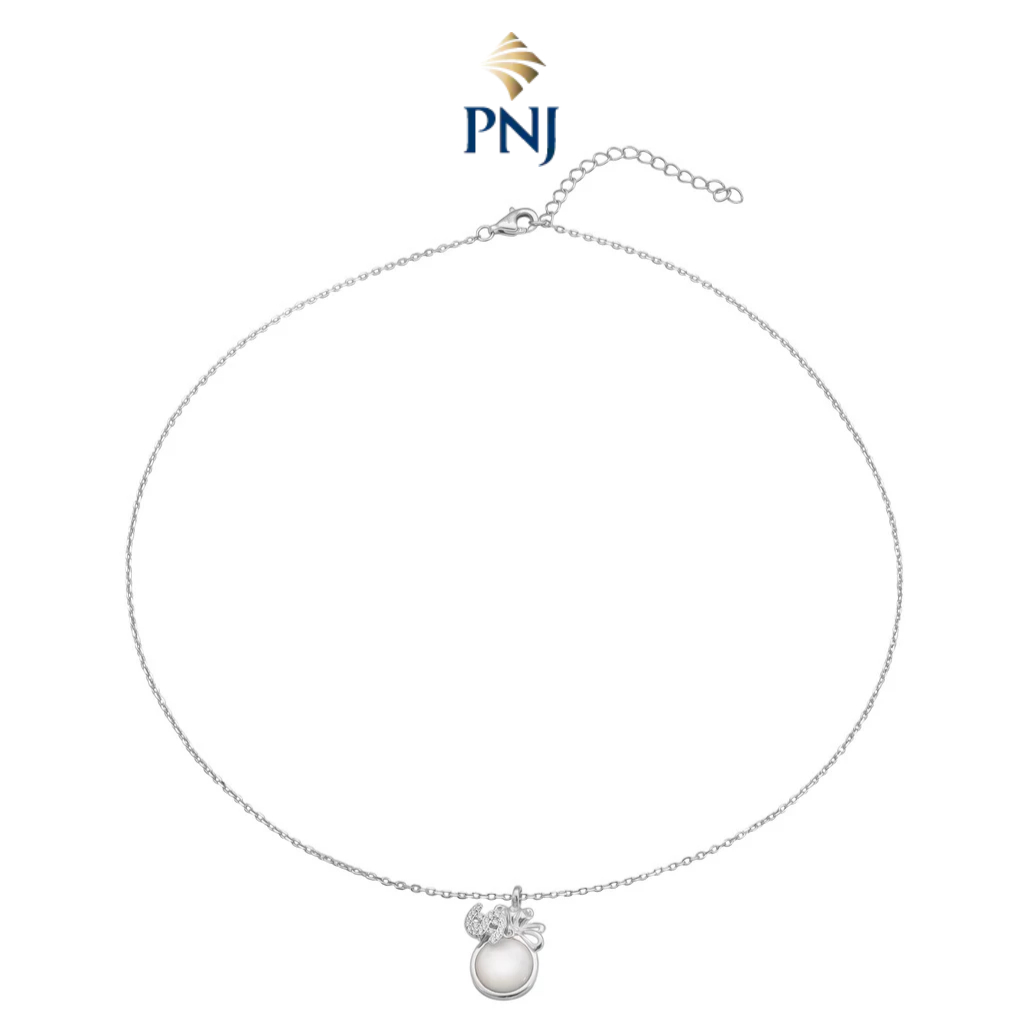 Dây cổ Bạc đính Mother of Pearl PNJSilver PMXMW060004