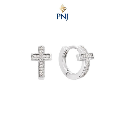 Bông tai Bạc đính đá CZ PNJSilver XMXMW060069