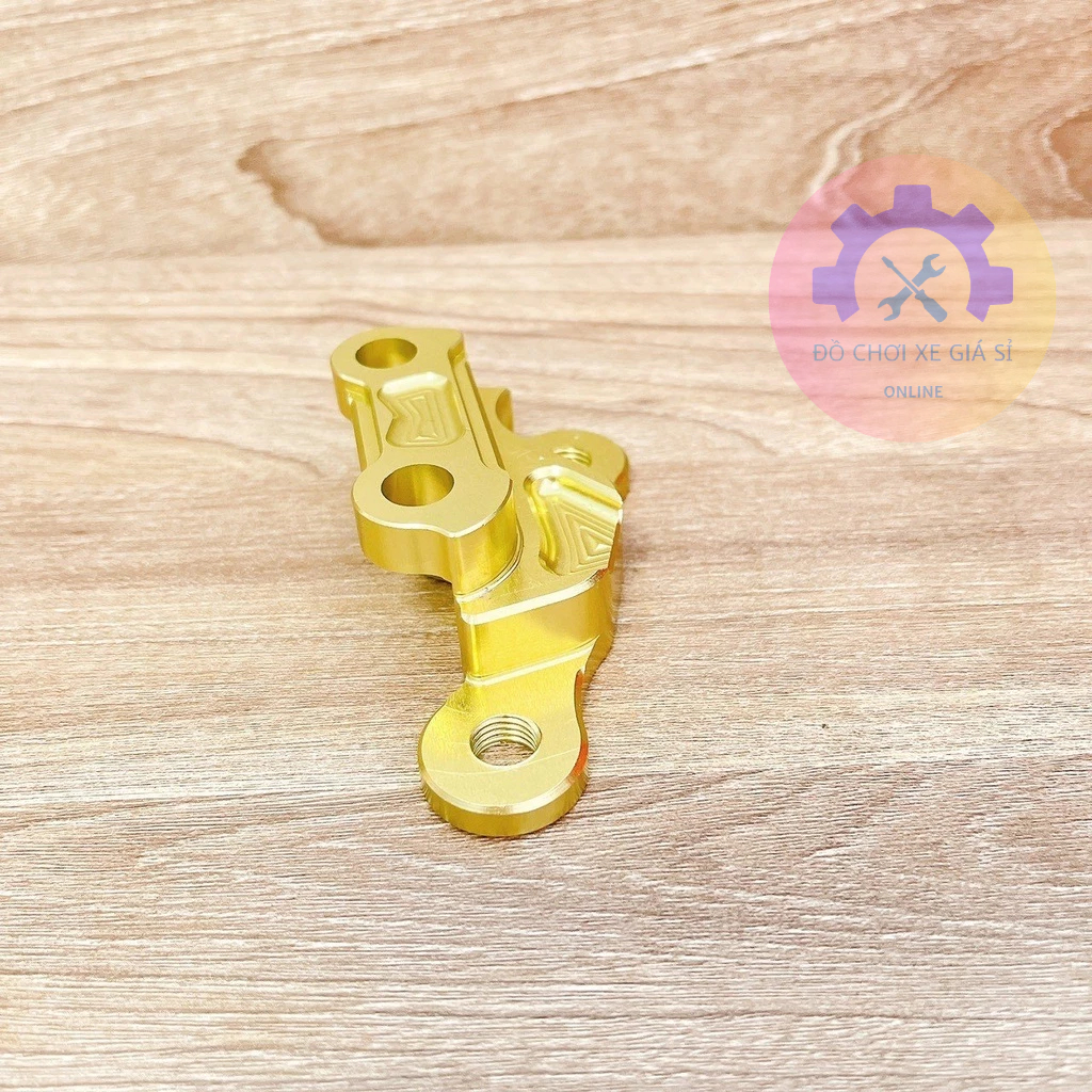 Pát trước Ex150 đĩa 260/267mm đĩa 260mm xài heo 4 Piston đối xứng Adelin/Frando ( Pát Vàng )