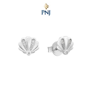 Bông tai bạc đính đá cz pnjsilver xmxmw060067
