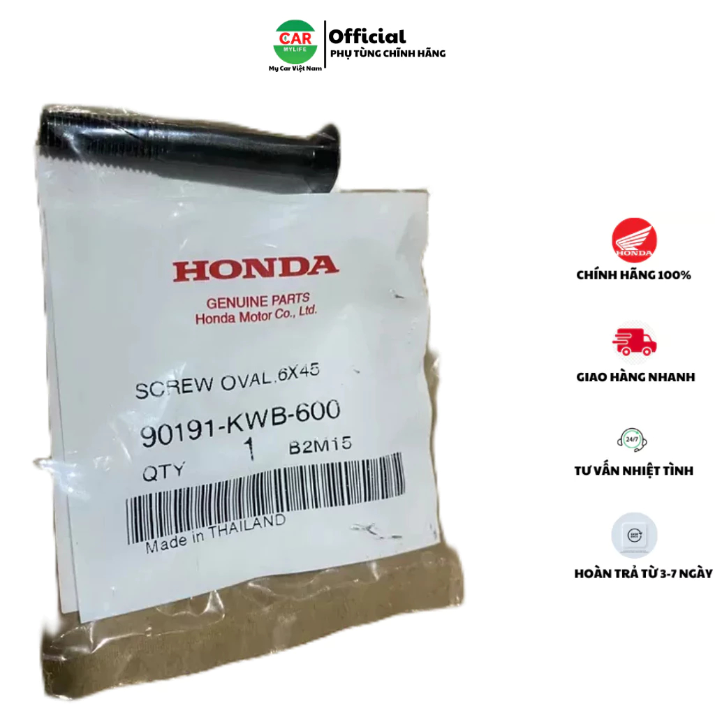 Vít bắt đầu tay lái - ốc bắt gù HONDA WAVE S110, RS110, RSX110. 6x45
