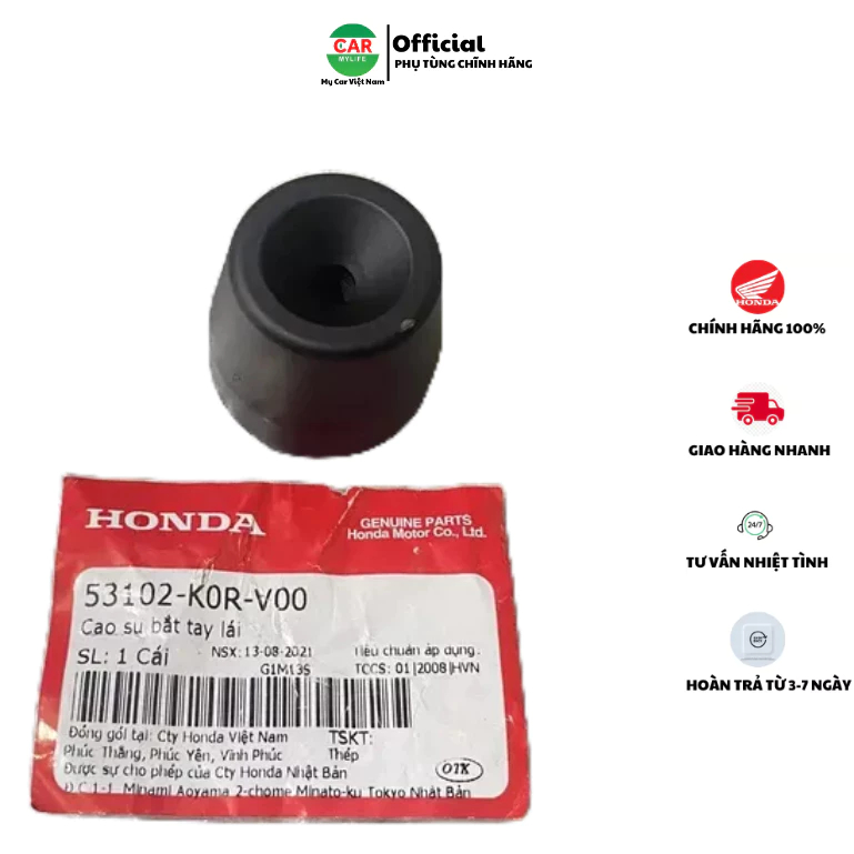 Cao su bắt tay lái - Gù HONDA SH 125&150 năm 2020-2021-2022. 53102K0RV00