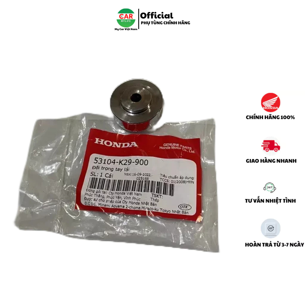 Đối trọng tay lái - gù HONDA SH MODE. 53104K29900