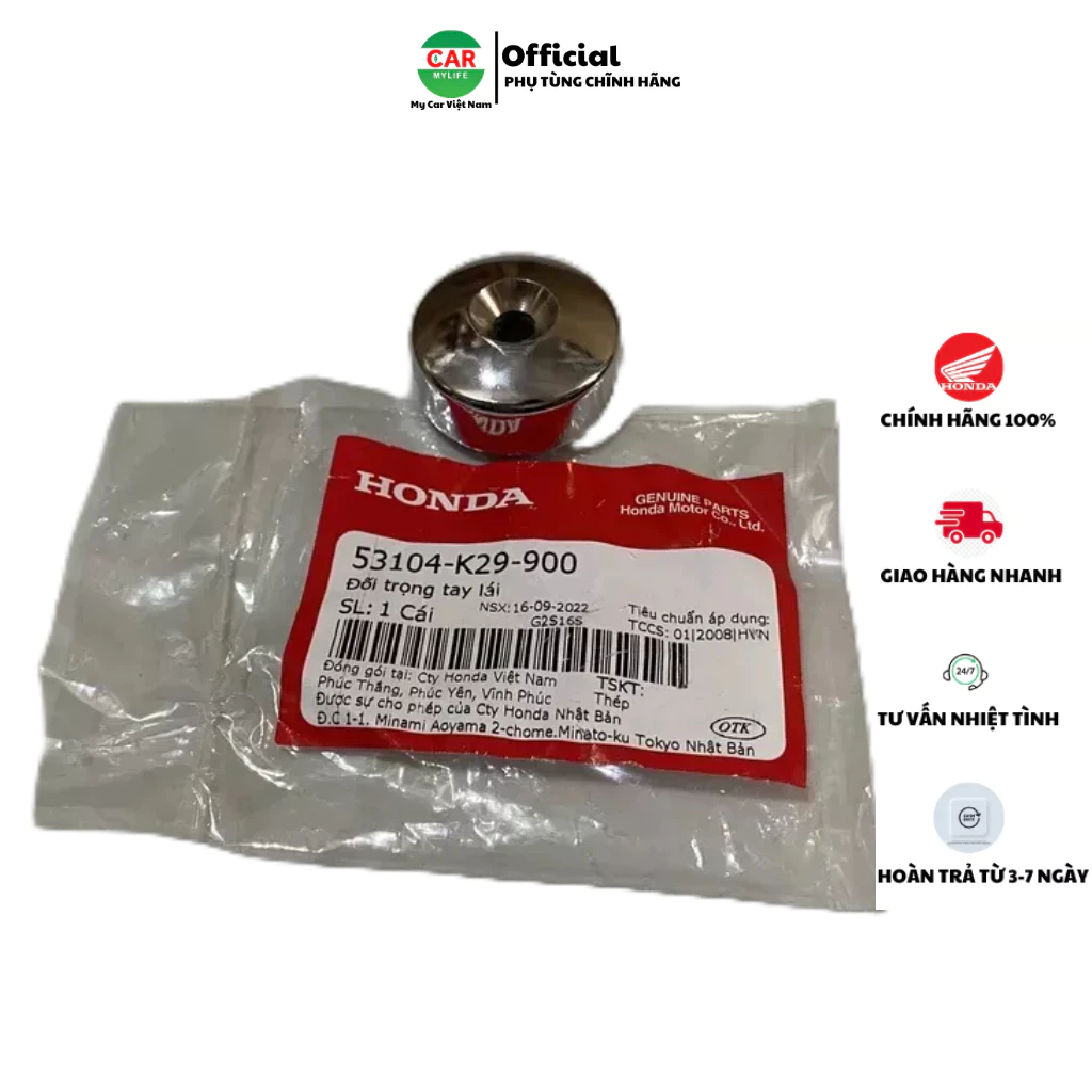 Đối trọng tay lái - gù HONDA SH MODE. 53104K29900