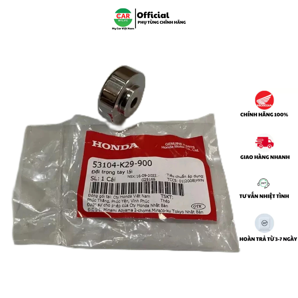 Đối trọng tay lái - gù HONDA SH MODE. 53104K29900