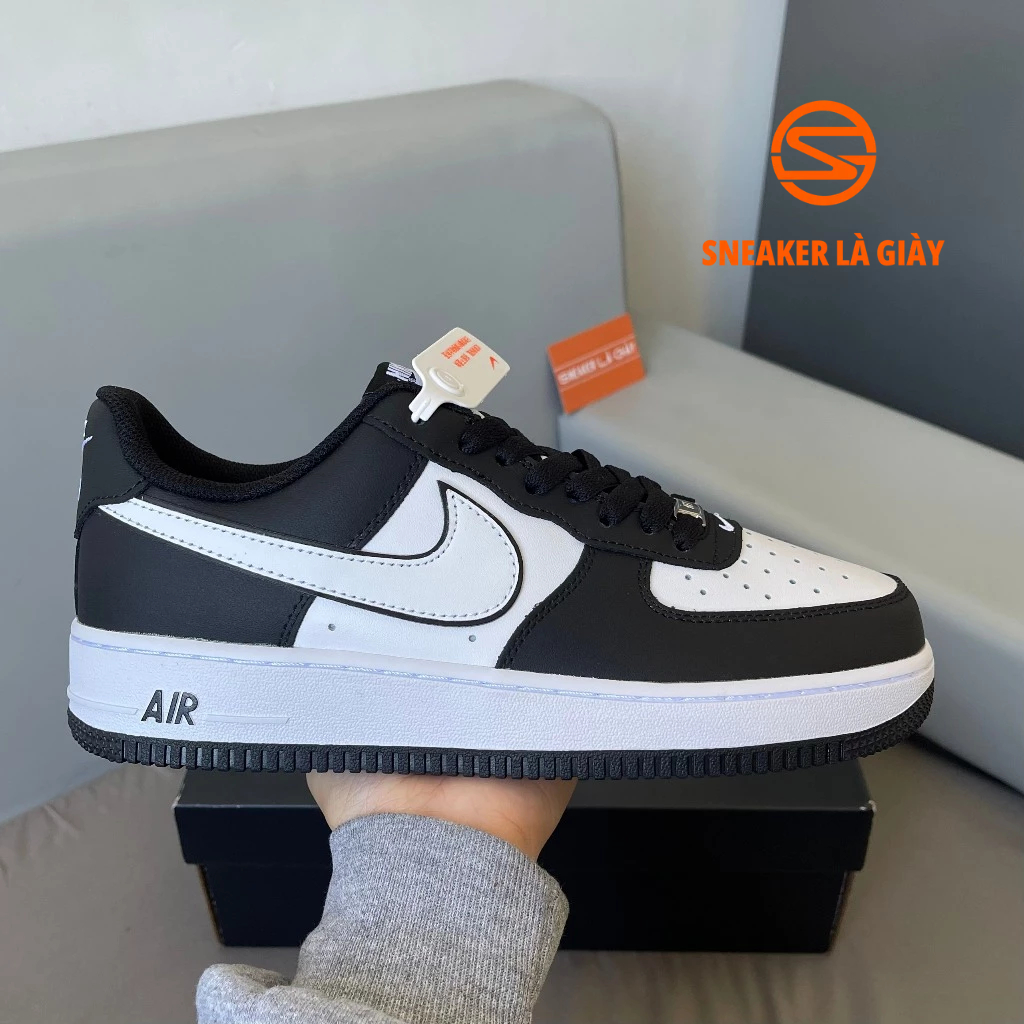 Giày Air Force 1 ’07 Panda DV0788-001 AF1 White Black " Gót Đen " - Fullbox