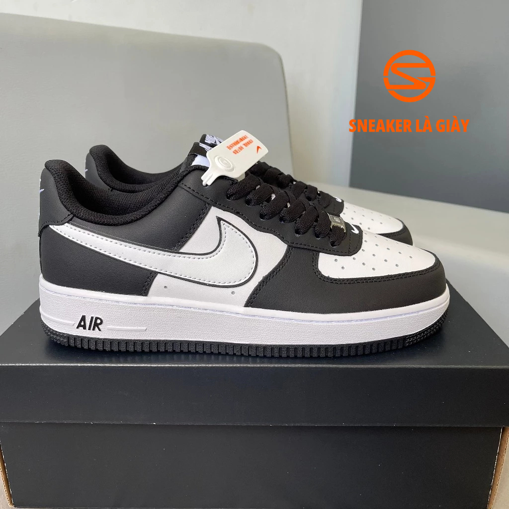Giày Air Force 1 ’07 Panda DV0788-001 AF1 White Black " Gót Đen " - Fullbox