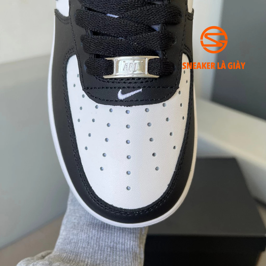 Giày Air Force 1 ’07 Panda DV0788-001 AF1 White Black " Gót Đen " - Fullbox