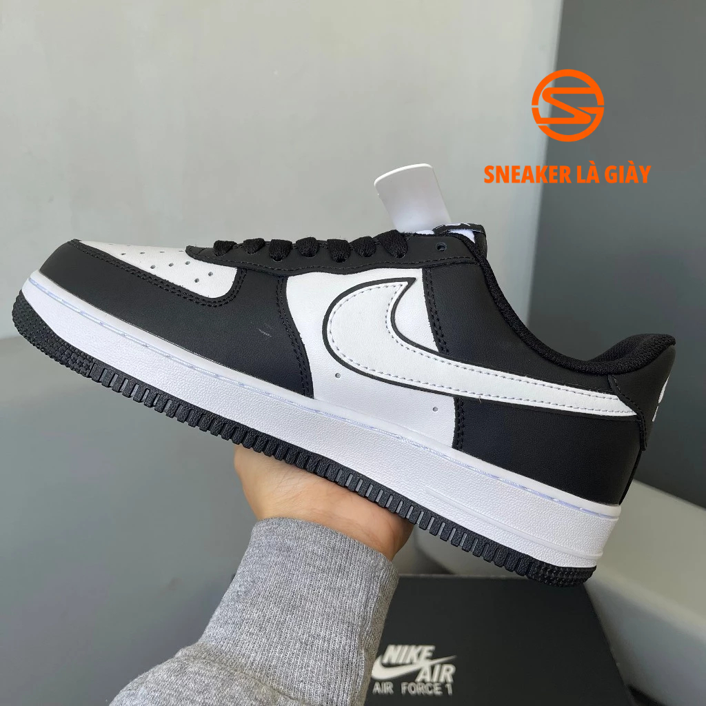 Giày Air Force 1 ’07 Panda DV0788-001 AF1 White Black " Gót Đen " - Fullbox