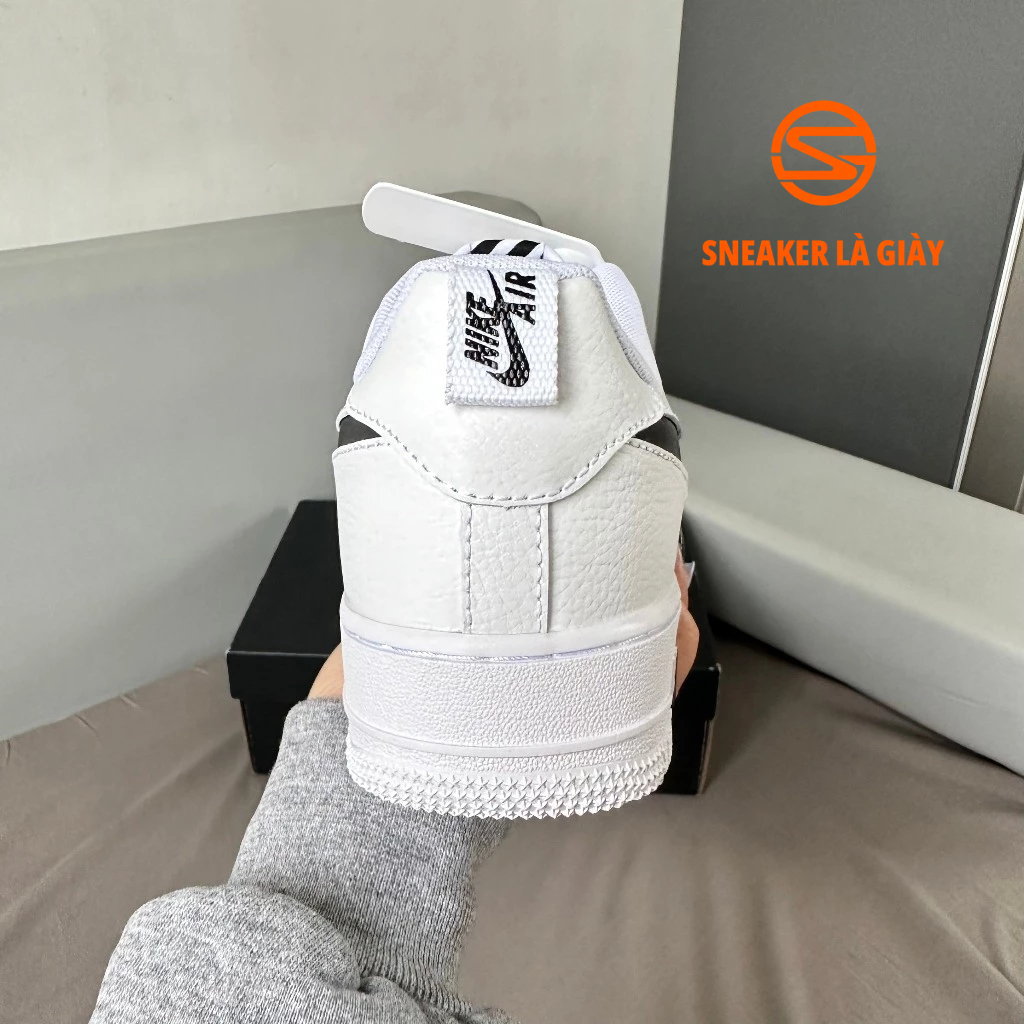Giày Air Force 1 Low Multi-Etch Swoosh White Black FV1320-100 - Fullbox