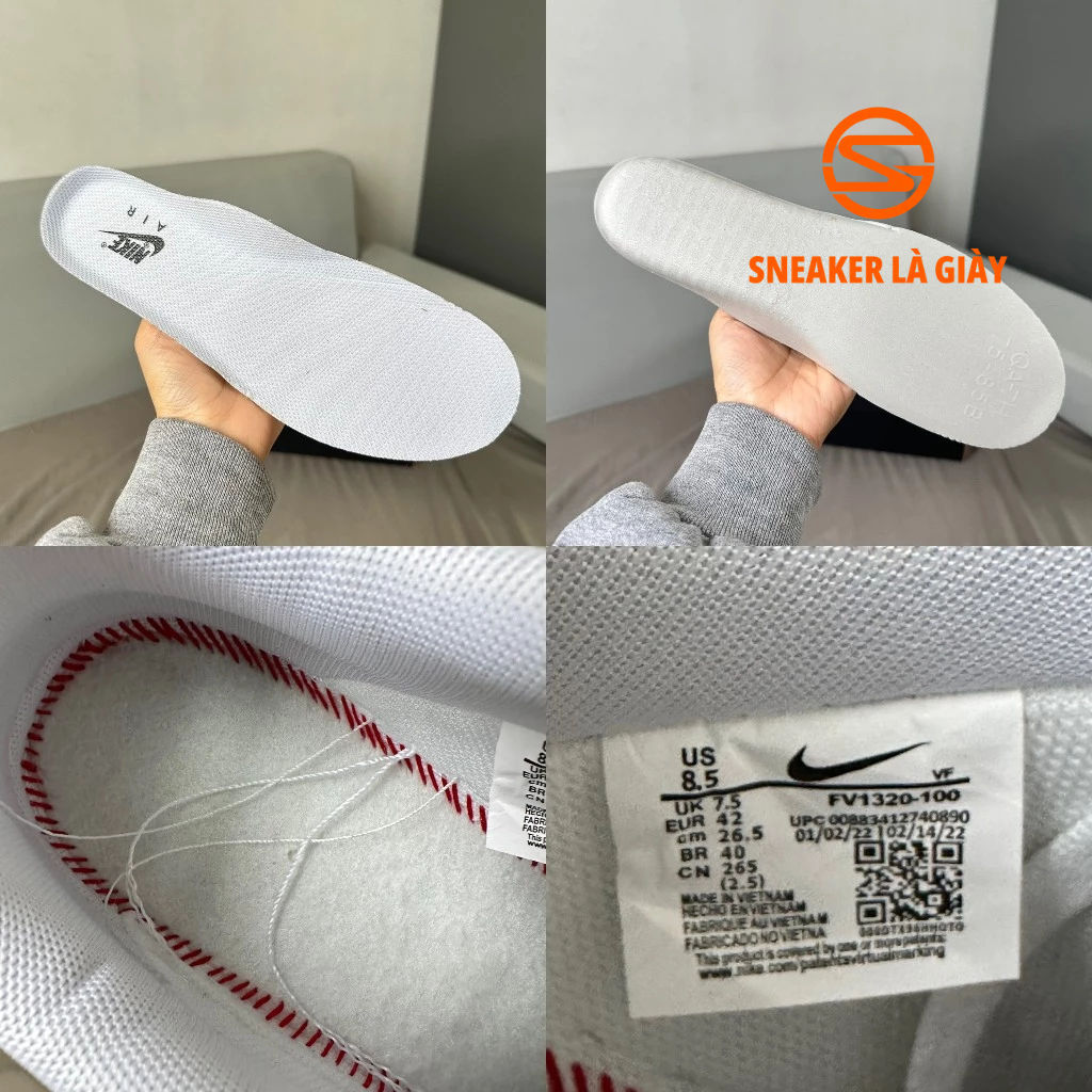 Giày Air Force 1 Low Multi-Etch Swoosh White Black FV1320-100 - Fullbox