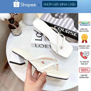 Guốc nữ , dép nữ cao gót 3p quai mảnh êm chân dễ mang 108