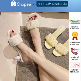 FREE SHIP Dép nữ , guốc cao gót 7p êm chân dễ mang 105