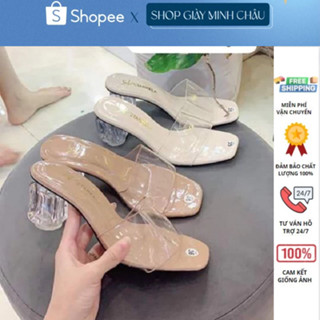 FREE SHIP Guốc nữ , dép nữ cao gót quai trong êm chân dễ mang 109