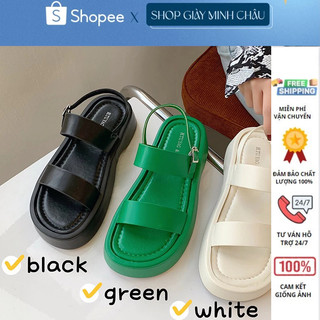 Dép quai hậu , sandal quai hậu nữ 2 quai ngang chất da đế cực mềm hàng cao cấp 2 màu siêu xinh 101