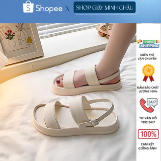 FREESHIP sandal nữ / sandal quai hậu độn đế bánh mỳ quai nhung hàng hot nhất hè 101