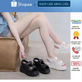 Dép quai hậu 7p , sandal quai hậu quai dán độn đế cực đẹp