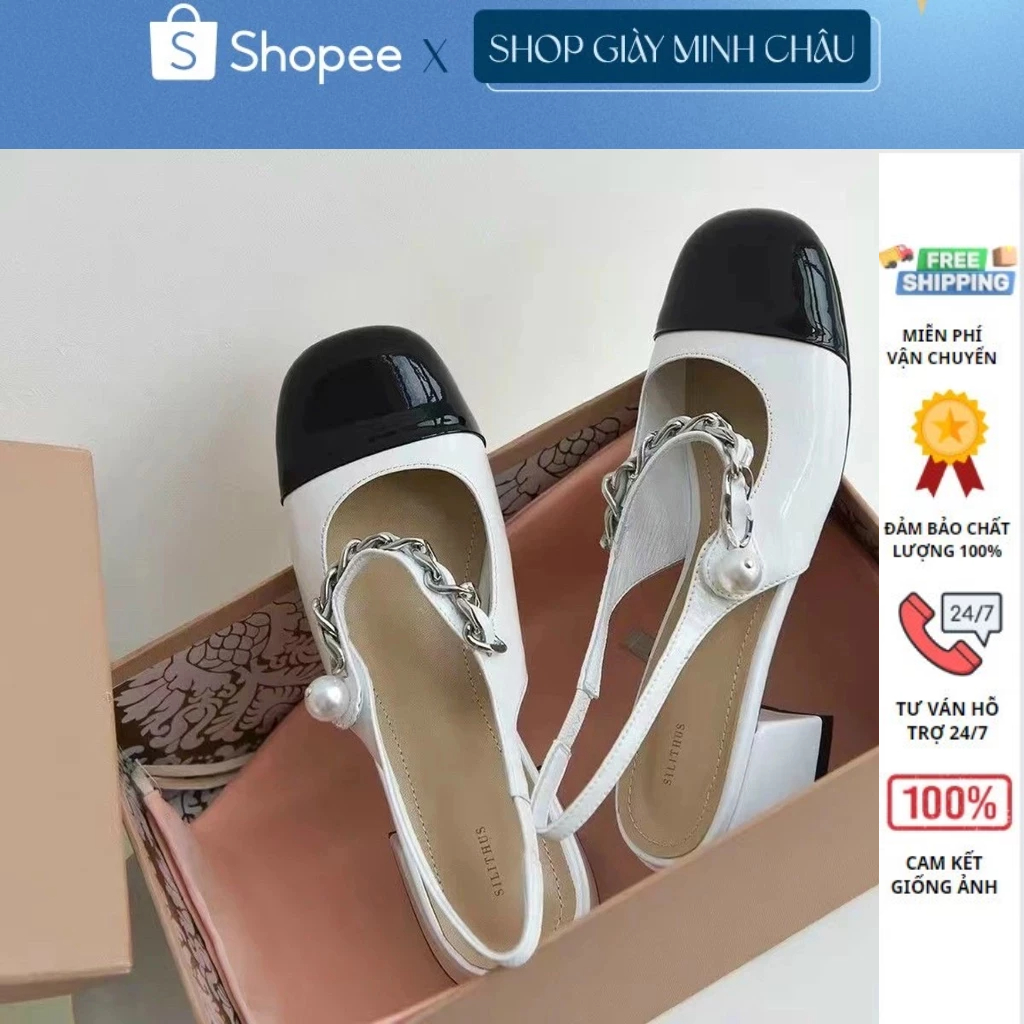 Giày Cao Gót 5 Phân Giày Cao Gót 7 Phân , Giày Sục Đính Ngọc Cực Sang
