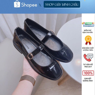 FREE SHIP Giày búp bê nữ mũi tròn phong cách hàn quốc quai ngang xinh xắn 109