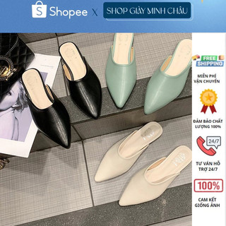 Giày sục da mềm đế bằng tiểu thư 3 màu siêu xinh 104