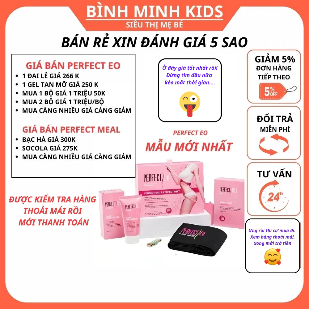 Đai nịt đeo bụng perfect eo giảm mỡ