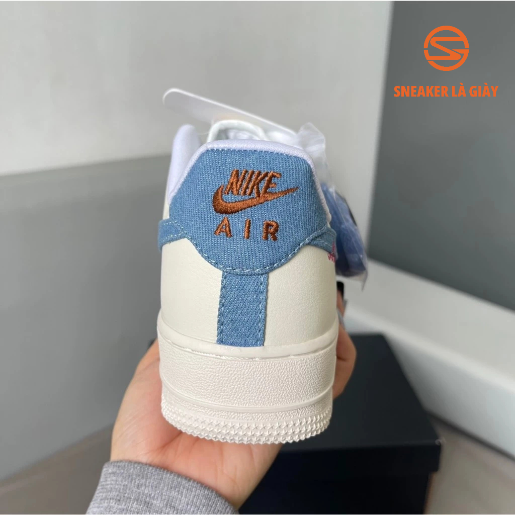 Giày Air Force 1 Low Just Do It Denim Swooshes   - BẢN CAO CẤP FULLBOX