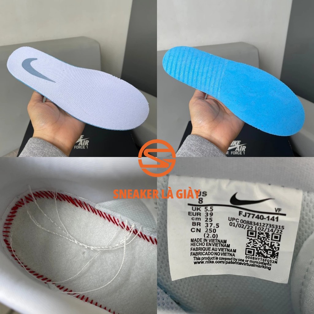 Giày Air Force 1 Low Just Do It Denim Swooshes   - BẢN CAO CẤP FULLBOX