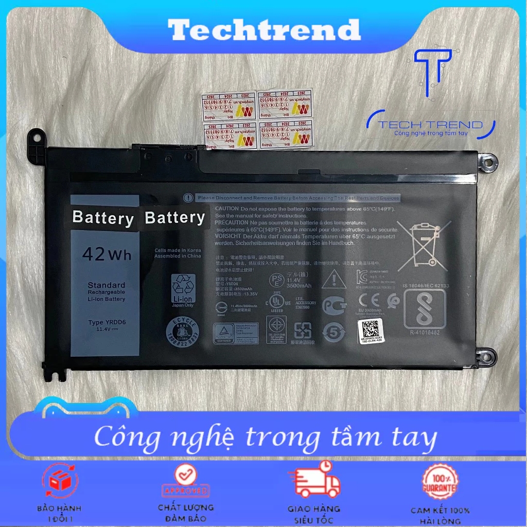 Pin Laptop Dell Inspiron 3582 3593 3793 5493 5584 5593 5590 5594 51KD7 FY8XM Y07HK 0VM732