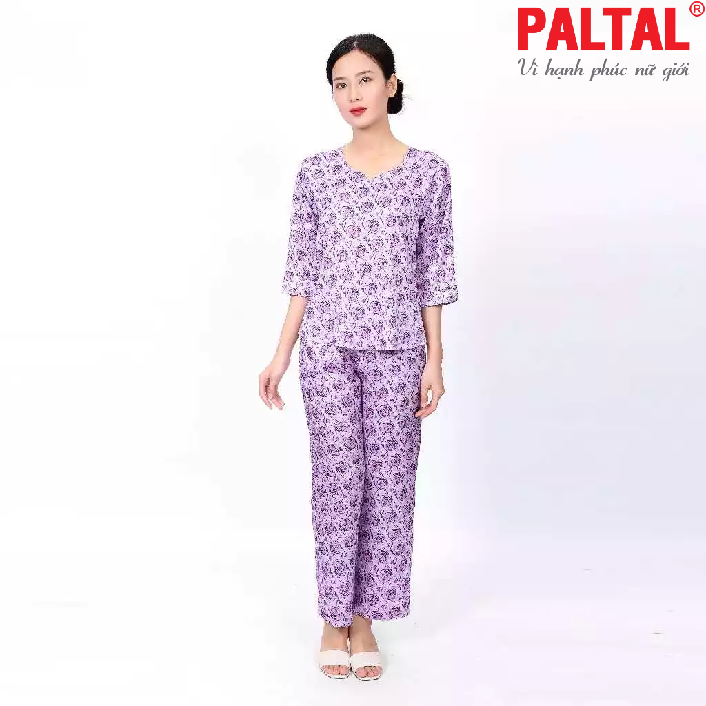 Bộ dài tay ngắn lụa satin cao cấp 263p 6001