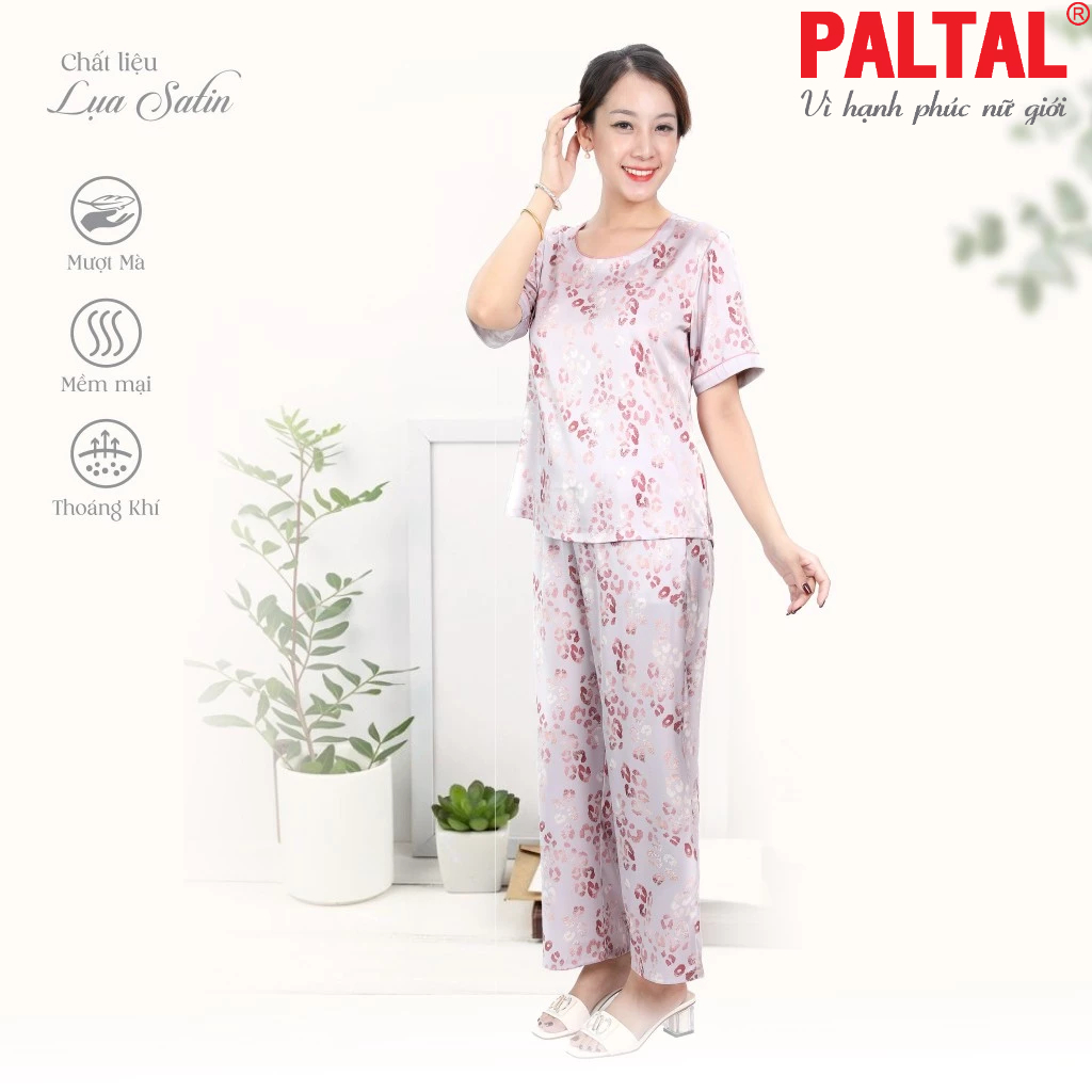 Bộ dài tay ngắn lụa satin cao cấp 263p 3350
