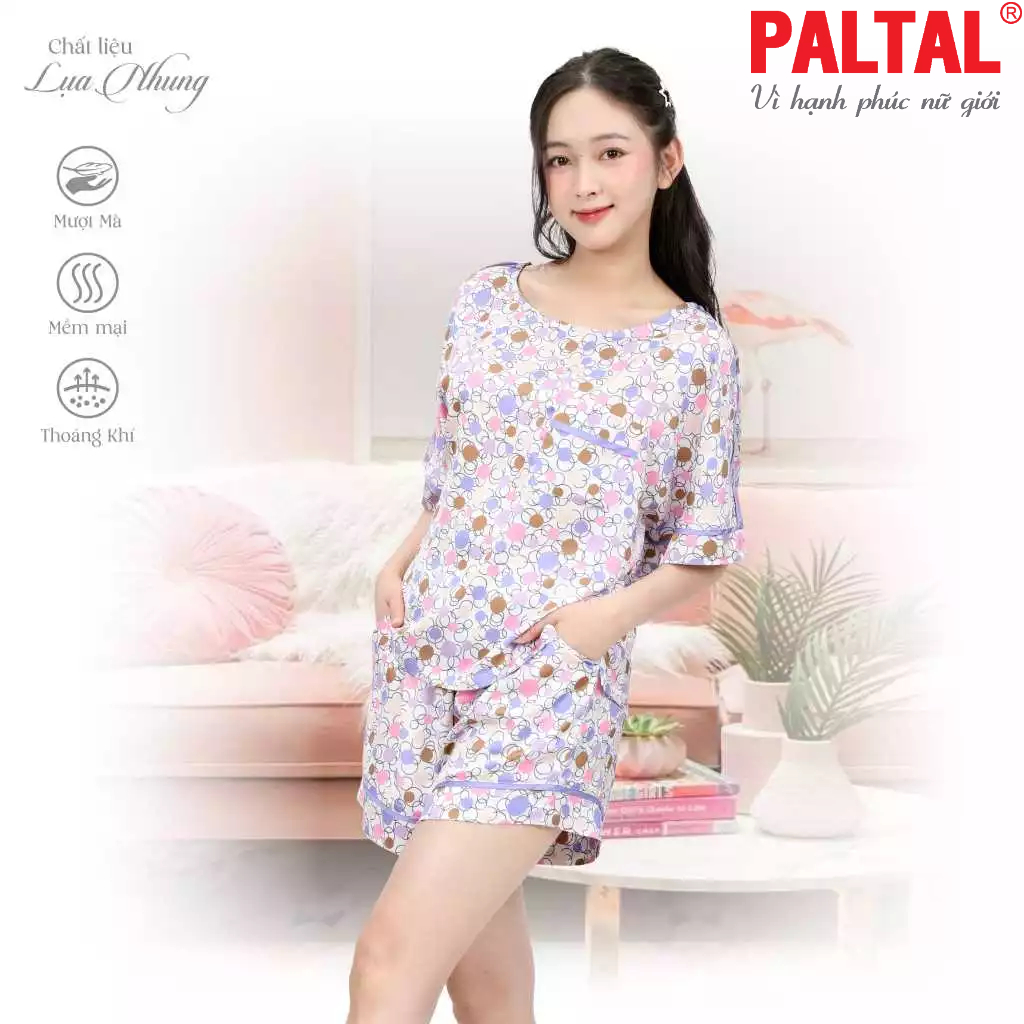 Bộ đùi tay ngắn cao cấp Lụa nhung 265p 2003