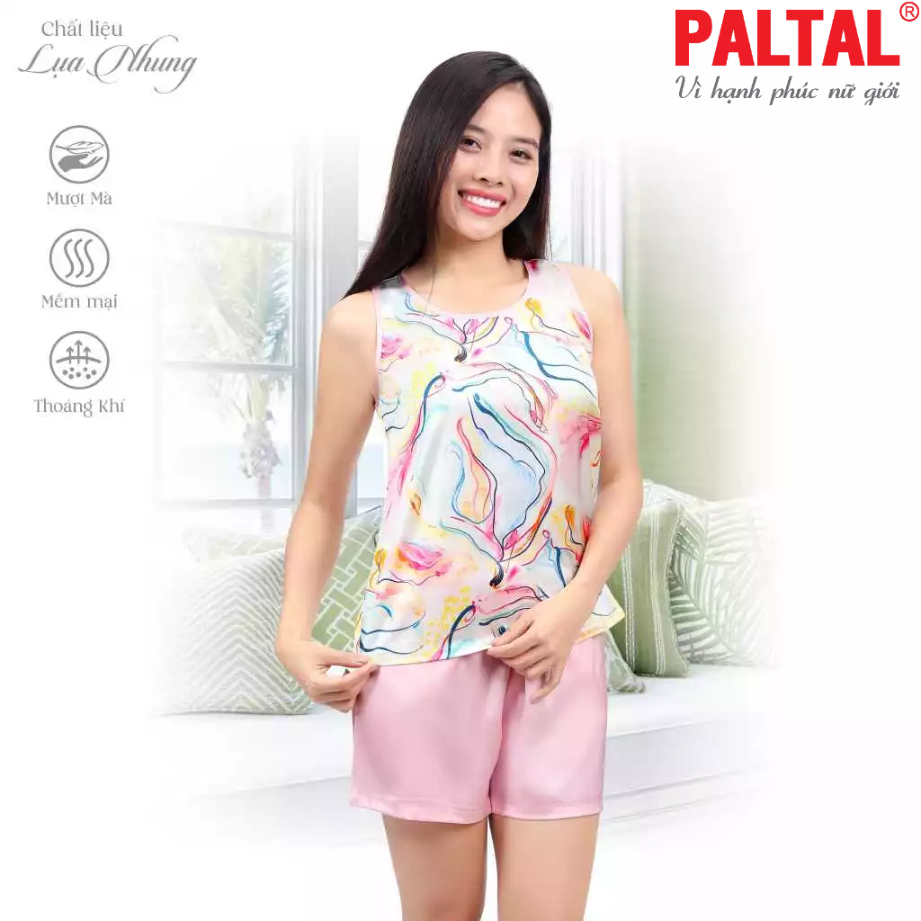 Bộ đùi không tay cao cấp lụa nhung 265p 2012