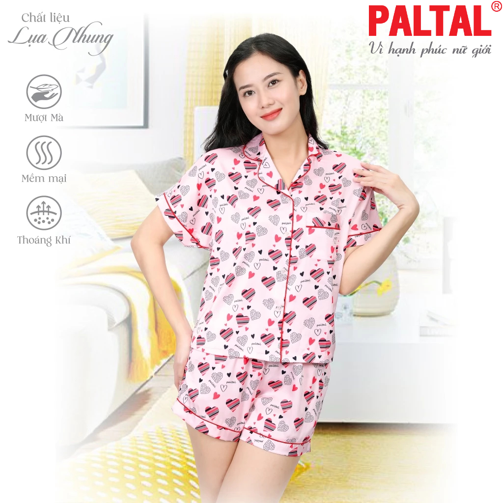 Bộ đùi tay ngắn cao cấp Lụa nhung 265p 2002
