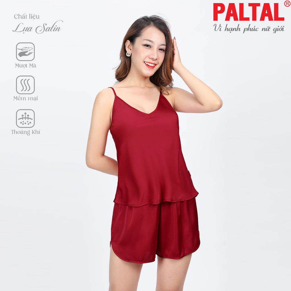 Bộ đùi mặc nhà Paltal lụa satin 265p 5133 duyên dáng và quyến rũ