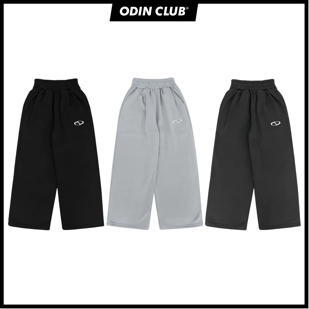 Quần nỉ oversize Wided Pants ODIN CLUB, Quần dài ống rộng nam nữ unisex chất liệu nỉ bông