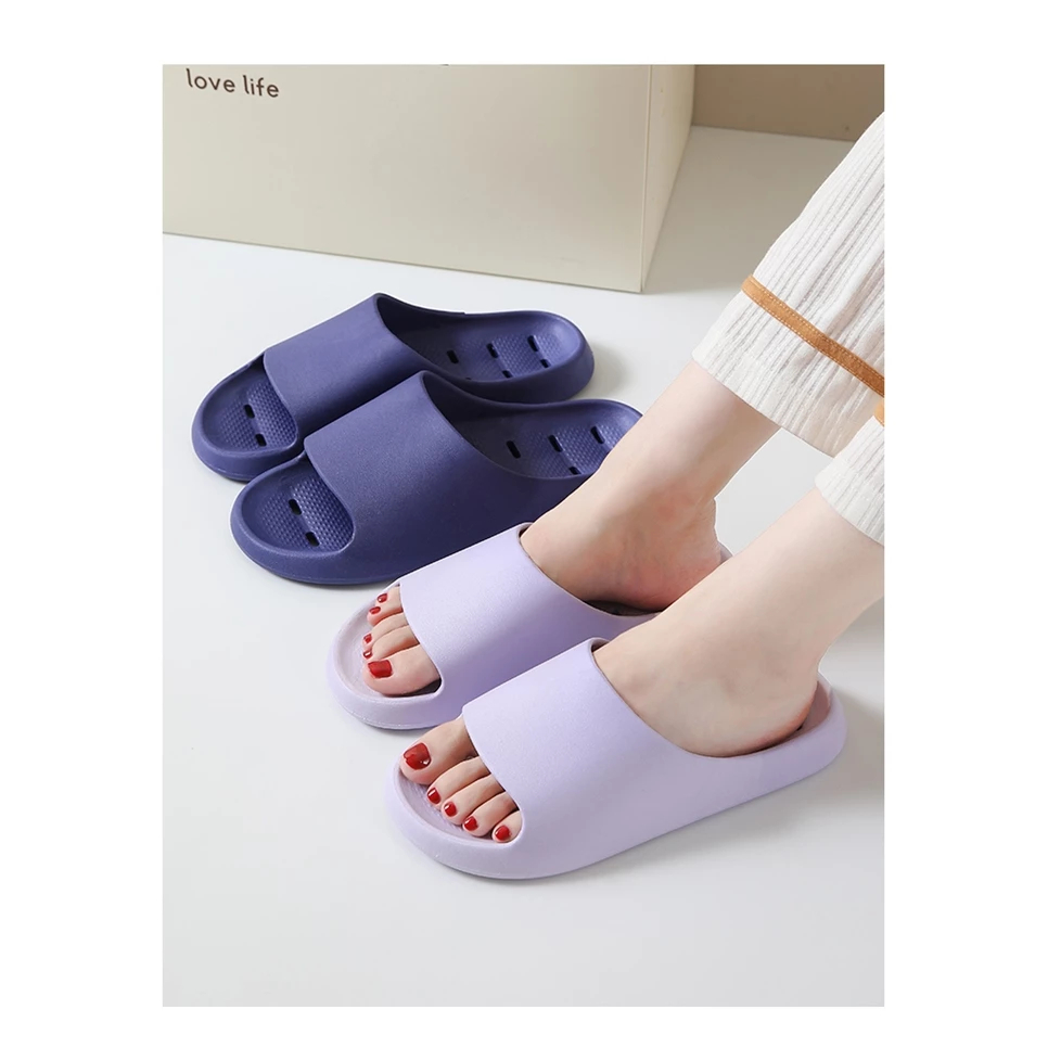 Dép nam nữ có lỗ thoáng khí mang trong nhà, nhà tắm, văn phòng bằng caosu dẻo siêu bền, êm chân, chống trơn