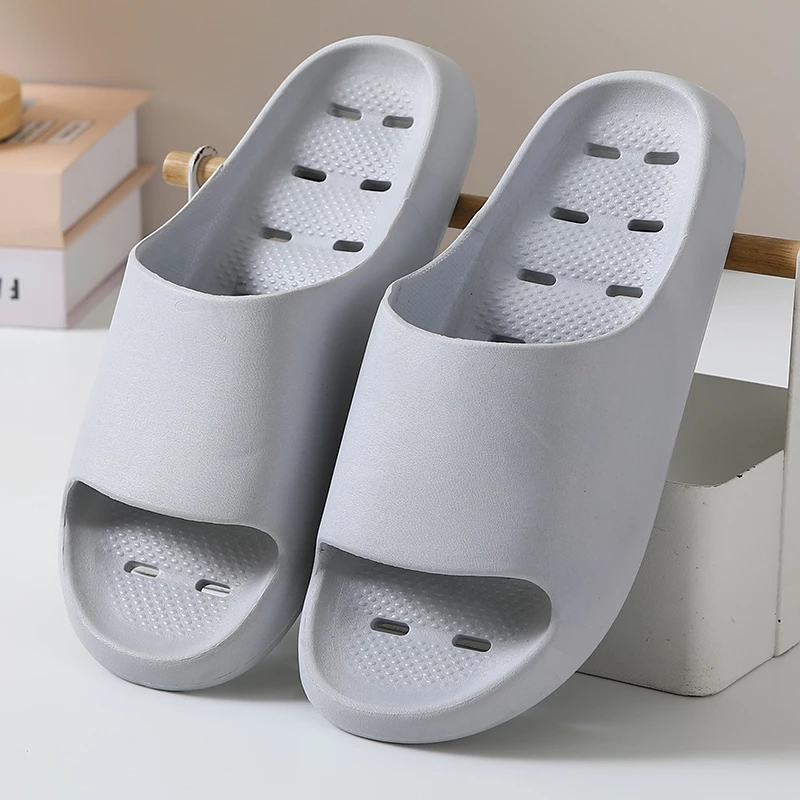 Dép nam nữ có lỗ thoáng khí mang trong nhà, nhà tắm, văn phòng bằng caosu dẻo siêu bền, êm chân, chống trơn