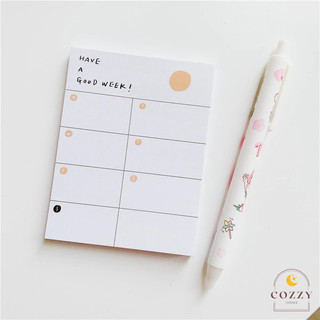Tập giấy note ghi chú kế hoạch hàng tuần Have a good week!