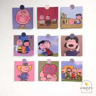 Set postcard hoạt hình Charlie Brown và Snoopy