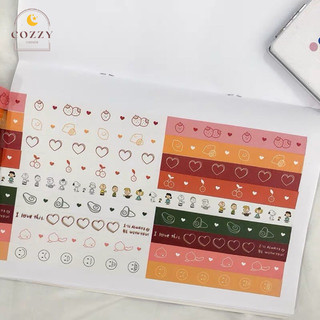 Cuộn washi tape hoạ tiết dễ thương