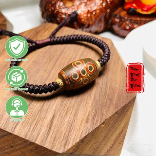 Vòng tay dzi 5 mắt tết dây ☯ hợp ngũ mệnh ☯ hộ thân, bình an, tài lộc, may mắn, vạn sự hanh thông