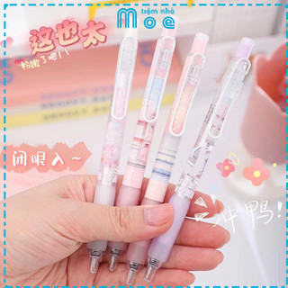 Bút gel mura pinky sakura viết cực mướt , mực đen đầu ngòi st 0,5mm