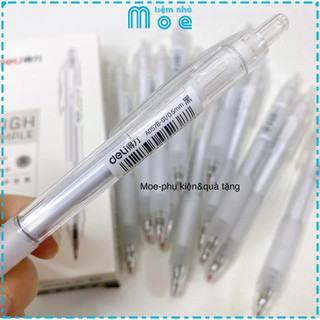 Bút bi deli ngòi 0.5mm mực đen